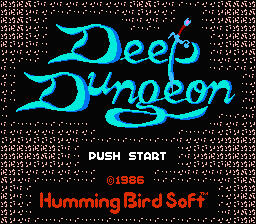 Madou Senki : Deep Dungeon — Title screen